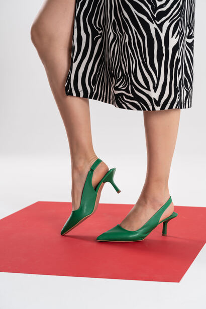 Bethany Yeşil Topuklu Ayakkabı